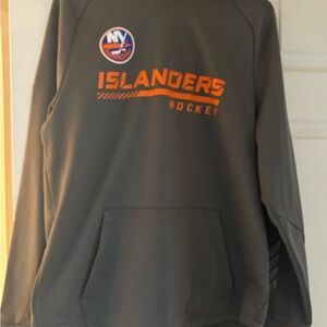 Fanatics Islanders Hockey Dark Gray Crewneck Sweater